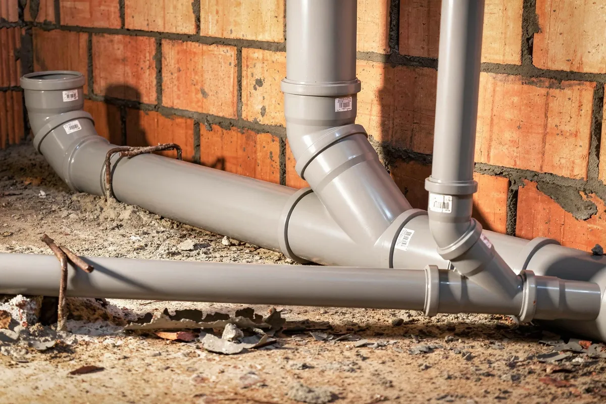 Saneamiento de aguas en una vivienda en obras