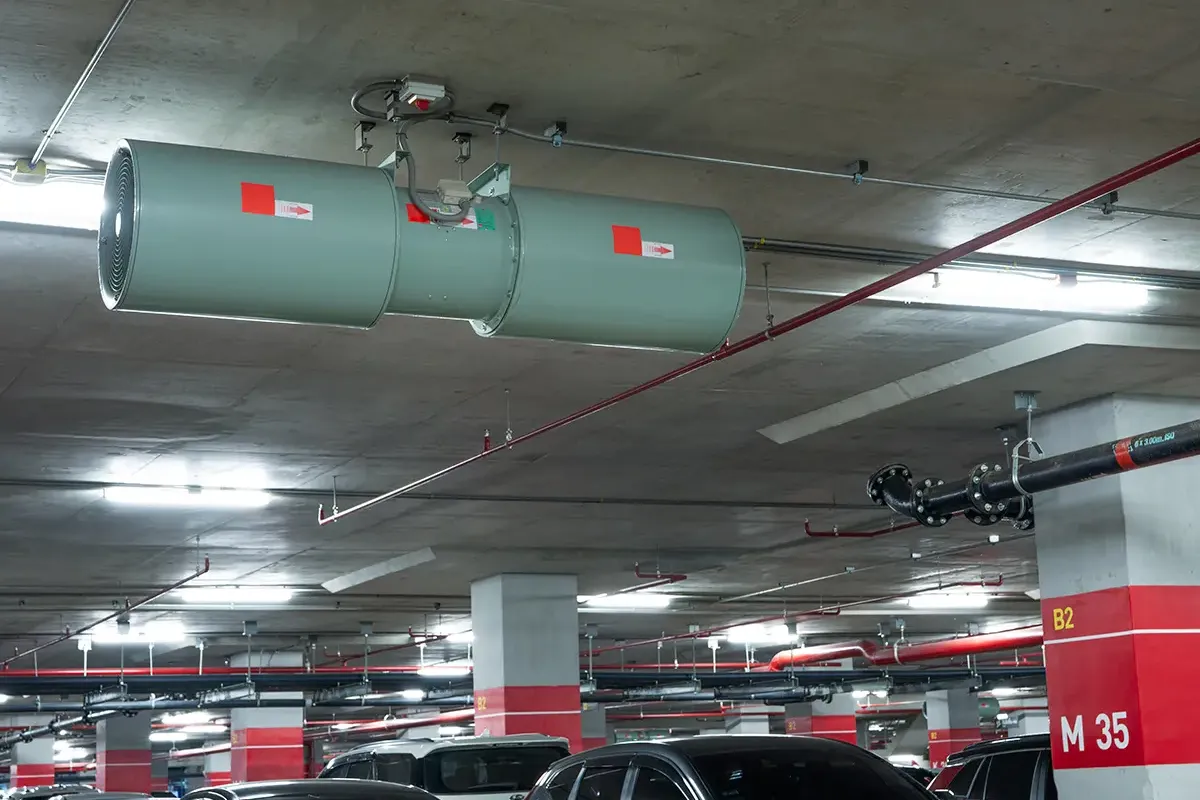 Proyecto e instalación de ventilación de aparcamientos y garajes (detección de CO) en Granada